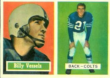 1957 Topps #29 Billy Vessels Front