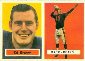 1957 Topps #43 Ed Brown Front