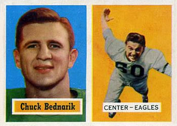 1957 Topps #49 Chuck Bednarik Front