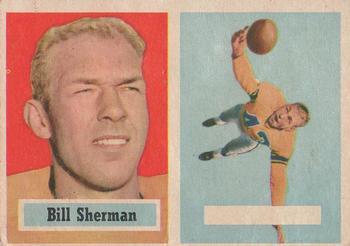 1957 Topps #58 Bill Sherman Front