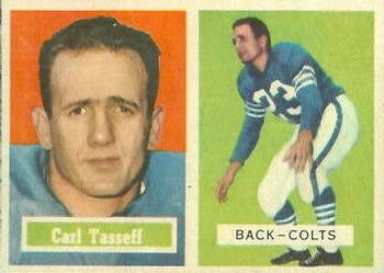 1957 Topps #77 Carl Taseff Front