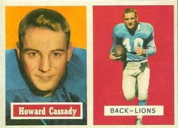 1957 Topps #80 Howard Cassady Front