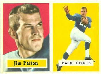 1957 Topps #83 Jim Patton Front