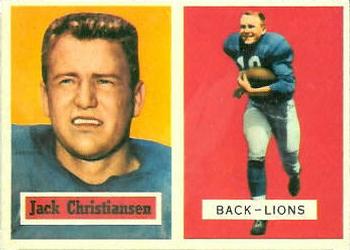 1957 Topps #106 Jack Christiansen Front