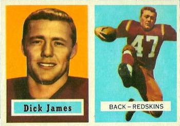 1957 Topps #134 Dick James Front