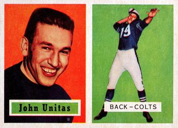 1957 Topps #138 John Unitas Front