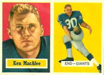 1957 Topps #144 Ken MacAfee Front