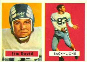 1957 Topps #150 Jim David Front