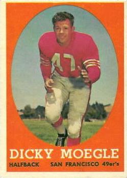 1958 Topps #124 Dick Moegle Front
