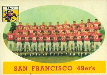 1958 Topps #41 San Francisco 49ers Front