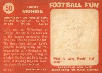1958 Topps #50 Larry Morris Back
