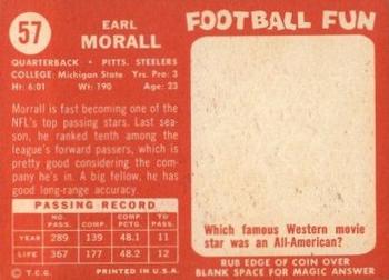 1958 Topps #57 Earl Morrall Back