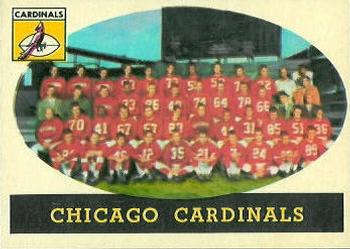 1958 Topps #69 Chicago Cardinals Front