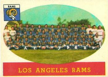 1958 Topps #85 Los Angeles Rams Front