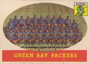 1958 Topps #96 Green Bay Packers Front