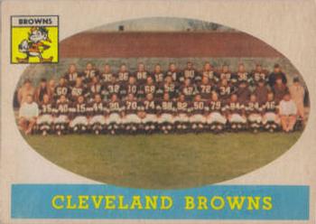 1958 Topps #9 Cleveland Browns Front