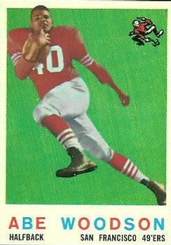 1959 Topps #102 Abe Woodson Front