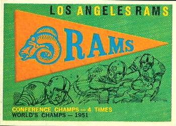 1959 Topps #126 Rams Pennant Front