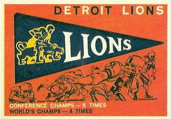 1959 Topps #139 Lions Pennant Front