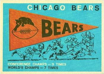 1959 Topps #153 Bears Pennant Front