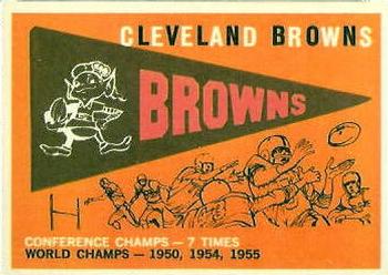 1959 Topps #38 Browns Pennant Front