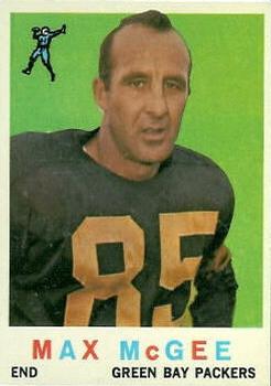 1959 Topps #4 Max McGee Front