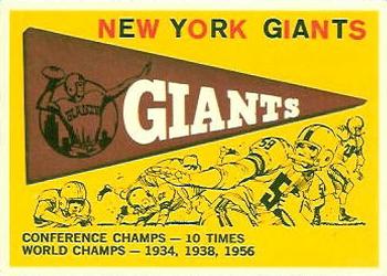1959 Topps #53 Giants Pennant Front