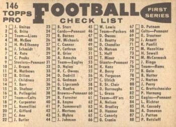 1959 Topps #146 Pittsburgh Steelers Back