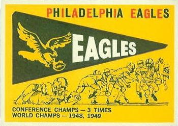 1959 Topps #83 Eagles Pennant Front