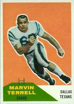 1960 Fleer #101 Marvin Terrell Front