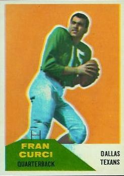 1960 Fleer #11 Fran Curci Front
