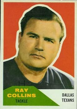 1960 Fleer #129 Ray Collins Front