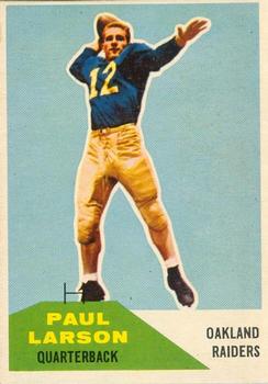 1960 Fleer #13 Paul Larson Front