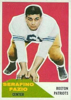 1960 Fleer #15 Serafino Fazio Front