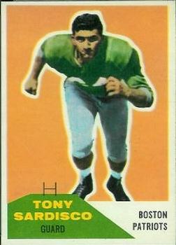 1960 Fleer #21 Tony Sardisco Front