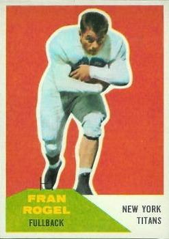 1960 Fleer #43 Fran Rogel Front