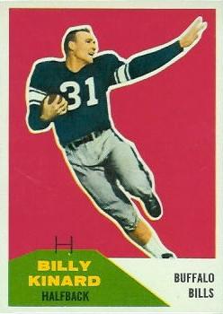 1960 Fleer #51 Billy Kinard Front