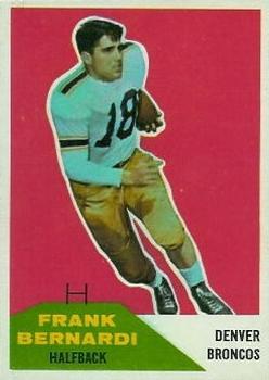 1960 Fleer #54 Frank Bernardi Front