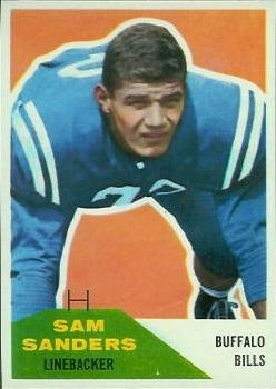 1960 Fleer #57 Sam Sanders Front