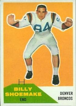 1960 Fleer #74 Billy Shoemake Front