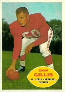 1960 Topps #108 Don Gillis Front
