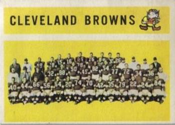 1960 Topps #31 Cleveland Browns Front