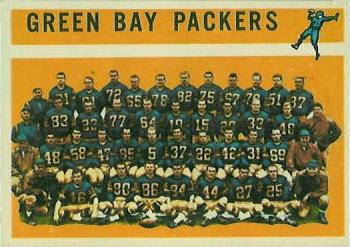 1960 Topps #60 Green Bay Packers Front