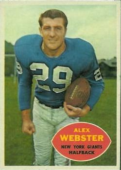 1960 Topps #75 Alex Webster Front