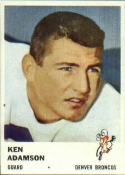 1961 Fleer #151 Ken Adamson Front