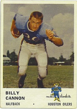1961 Fleer #171 Billy Cannon Front
