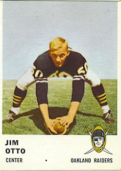 1961 Fleer #197 Jim Otto Front
