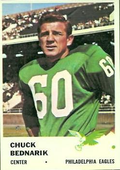 1961 Fleer #55 Chuck Bednarik Front