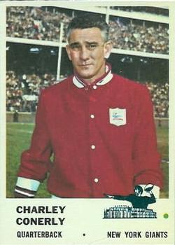 1961 Fleer #68 Charley Conerly Front