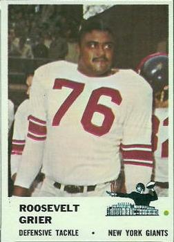 1961 Fleer #77 Roosevelt Grier Front